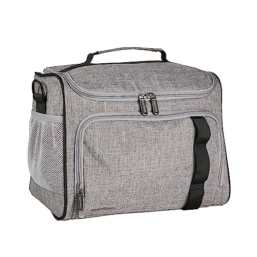 Insulated Cooler Bag 24 Can Capacity Soft Leak-Proof Travel Cooler for Beach & Picnics - Gray