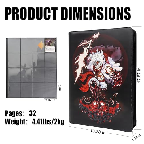 1024 Pockets One Piece Card Binder OP-1024 16 Pocket Waterproof PU Album