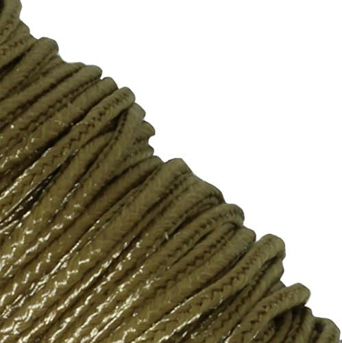 JIG PRO SHOP Black 1.18mm x 125' Micro Cord Paracord - Made in The USA