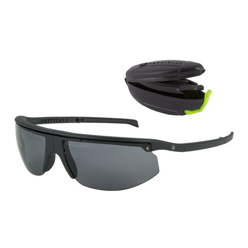 POPTICALS PopStar Polarized, Foldable Sunglasses for Your Outdoor Essentials - Matte Black Frame, Gray Lenses