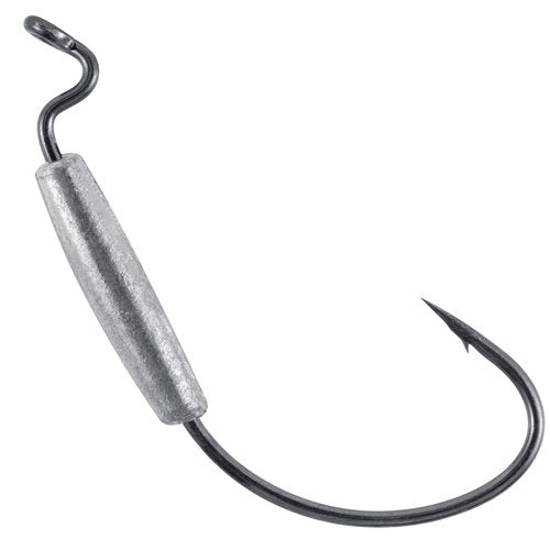 Dr.Fish 15 Pack Weighted EWG Hooks Weighted Worm Swimbait Hooks Bass Fishing Inline Extra Wide Gap Texas Rig Carolina Rig 4/0