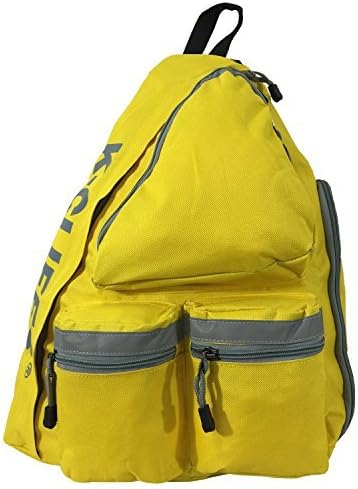 K-Cliffs Heavy Duty Sling Backpack Water-Resistant Laptop Bookbag Body Bag Bright Color Safety Reflective Stipe