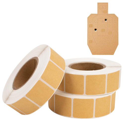 Target Pasters 3000 Pieces, 7/8" Square Target Pasters, Self Adhesive Target Stickers and Pasters for Shooting Practice Perfect for USPSA, IPSC, IDPA, Other Shooting Sports (3000)