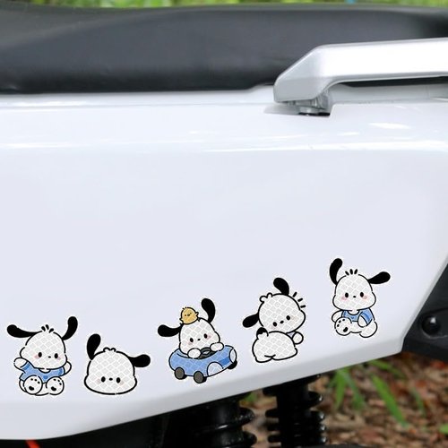 High Reflective Stickers Anime Sticker for Helmet Cute Safety Sticker Reflective Diamond Grade High Visibility Tapes for Night Riding Bike Motorcycle Helmet Waterproof Anime Decals (POCHA)