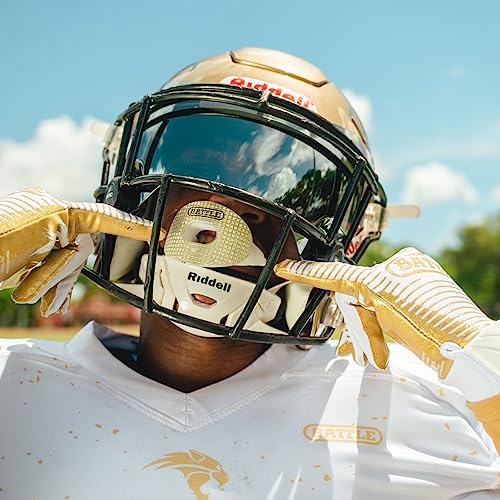 Football Mouthguard with Airflow Channels for Maximum Protection & Breathability - Rose - Braces Friendly