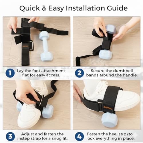 Dumbbell Foot Attachment for Leg Workout - Black, 1 Piece