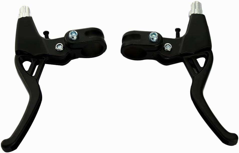 Universal Aluminum Alloy Brake Levers for Mountain & Road Bikes - 22mm Diameter (Black)