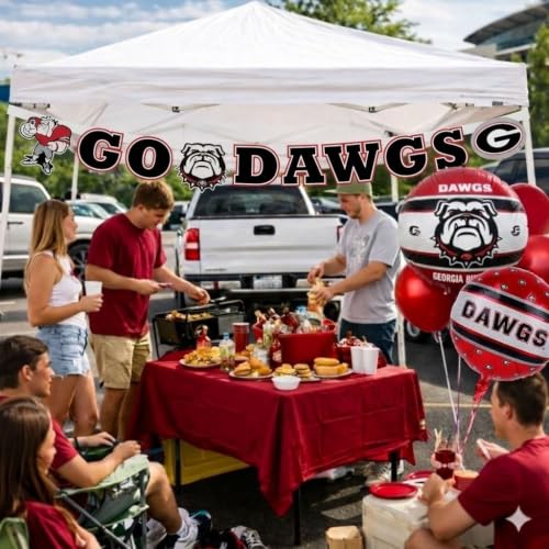 Georgia Bulldogs Banner 8 Ft Game Day Tailgate Decor - School Spirit Celebration