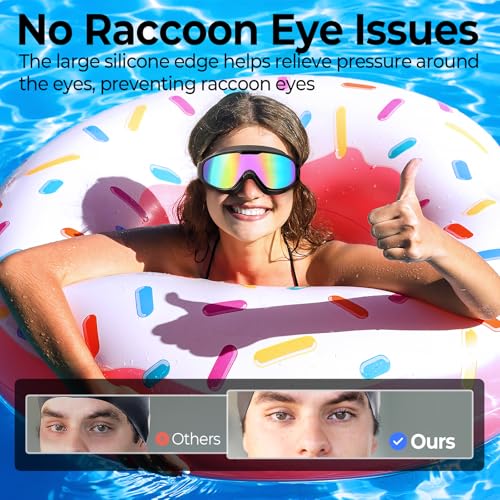Adult Swim Goggles 2 Pack, Anti-Fog 180¡Æ Wide View UV Protection Pool Swimming Goggles for Adult Youth Men Women