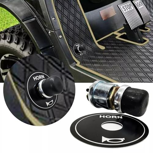 12V Floor-Mounted Horn Switch Button for Golf Cart - Waterproof, Heavy-Duty