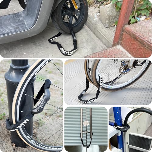 Heavy Duty Bike Chain Lock 3.2ft 5-Digit Combination Anti-Theft Bicycle Lock