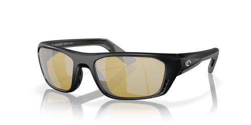 Costa Del Mar Whitetip Pro Sunglasses, Matte Black/Sunrise Silver Mirrored 580G, 57 mm