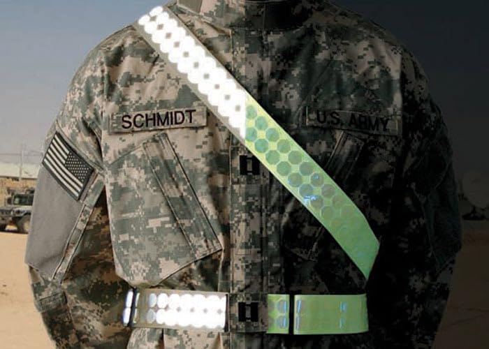 Cyalume Cyflect PT (Physical Training) Belts, High Visibility Reflective Gear, 5.5 ft. x 2 in., Adjustable, Blue