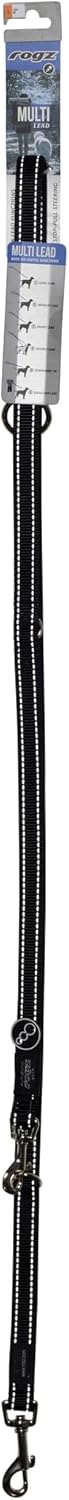 Rogz Utility Multi Purpose Lead, 20 mm x 1.8 m, Large, Black