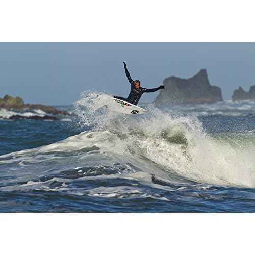 O'Neill Heat 5mm Round Toe Neoprene Boot with Textured Rubber Sole for Cold Water Surfing, Paddleboarding, Snorkeling, Black, 12