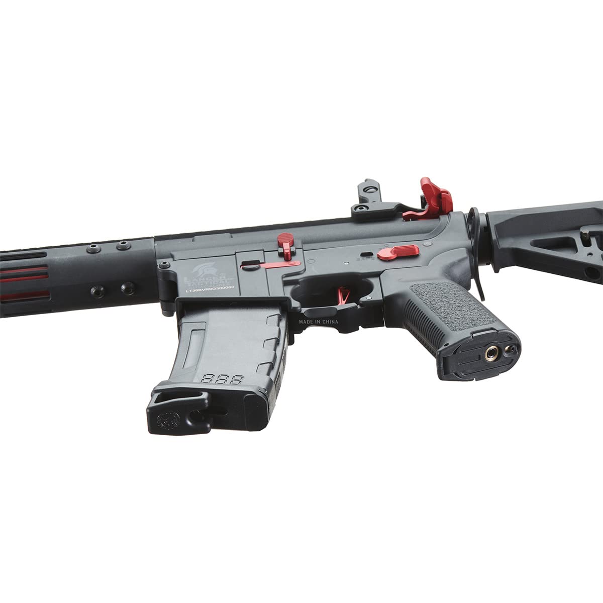 Lancer Tactical Gen 3 Archonn 9'' Lightweight Durable Polymer M4 Airsoft MLOK AEG w/High Speed Mid Cap with Programmable Trigger (ETU & MOSFET)