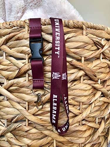 Alabama A&M University Cactus Lanyard with Snap Buckle - Burgundy