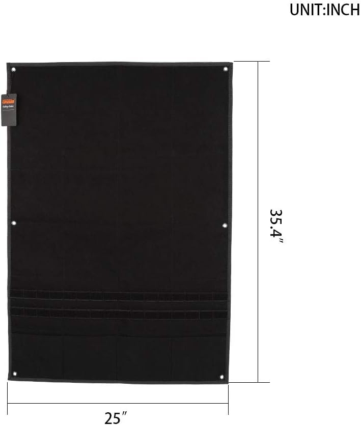 EXCELLENT ELITE SPANKER Tactical Patchs Display Board Foldable Military Patch Holder Panel (Black, S)