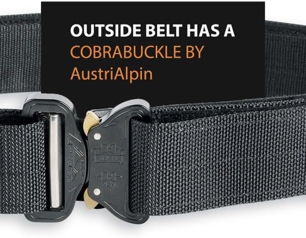 Tasmanian Tiger Equipment Belt Mk II Set, Double Tactical Battle Belt, Duty and Utility, Cobra Buckle