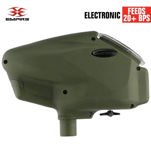 Empire Halo Too Electronic Paintball Loader Hopper - Limited Edition Matte Olive