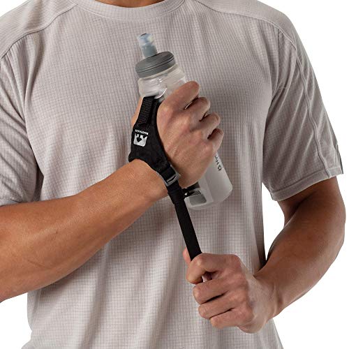 Nathan ExoDraw & ExoShot 2.0 Handheld Water Bottle - Reflective Silver, 18 Oz