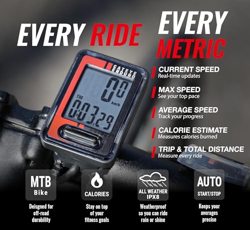 Cateye Enduro Wired Bike Computer - Heavy-Duty Cycling Dashboard