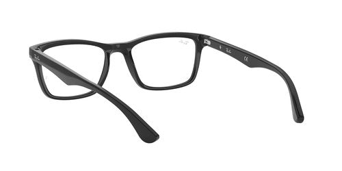 Ray-Ban RX5279 Square Prescription Eyewear Frames, Black/Demo Lens, 57 mm