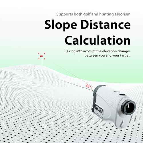 Gogogo Sport Vpro GS24 Golf & Hunting Laser Rangefinder, 7X Magnification, 1200 Yard Distance Measuring Range Finder with High-Precision Flag Pole Locking Vibration Function Slope Mode Continuous Scan