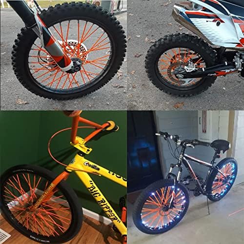72Pcs Universal Spoke Skins Cover - Ovelur Wheel Spoke Wraps Skins Pipe Trim Decoration Protector For Motorcycle Dirt Bike Yamaha Harley Suzuki(Pink)