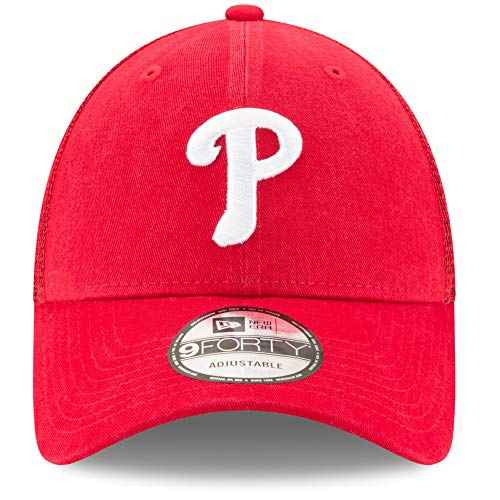 New Era Philadelphia Phillies Primary Logo Trucker 9Forty Adjustable Hat