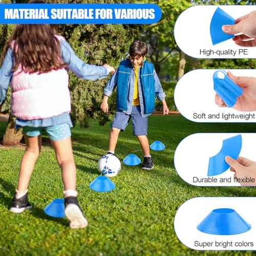 25PCS Soccer Cones for Training Agility Drills with Mesh Bag - Kids & Adults