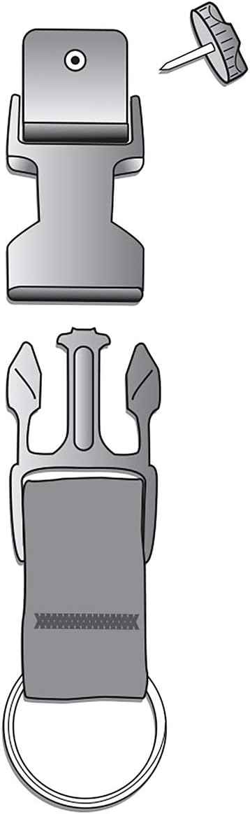 Gear Keeper Add-A-Clip Tool Holder for Flashlights & SCBA Masks - USA Made Accessory for First Responders & Industrial Use