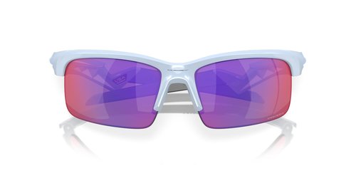 Oakley Kids' OJ9013 Capacitor Rectangular Sunglasses, Polished Stonewash/Prizm Road, 63 mm