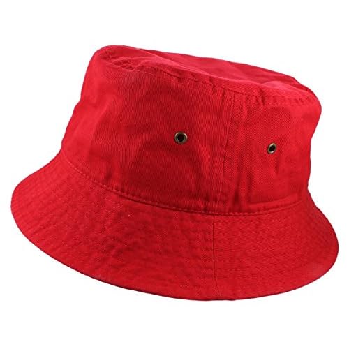 Gelante Solid Color 100% Cotton Bucket Hat for Women and Men Packable Travel Summer Beach Hat