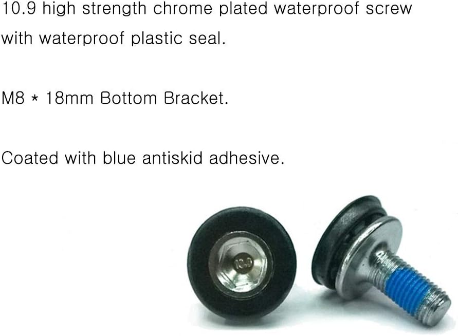Bike Hex Crank Arm Bolts Spindle 8mm Allen Key Bolt Screws Capless Bottom Bracket for Cycling Bicycle Axle