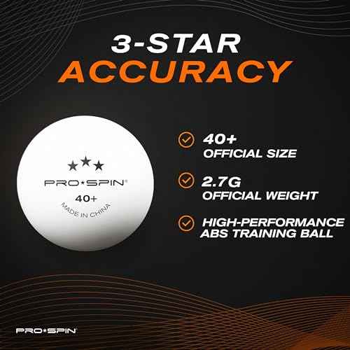 PRO SPIN Ping Pong Paddles - High-Performance Set with Premium Table Tennis Rackets, 3-Star Ping Pong Balls, Compact Storage Case | Professional Quality Ping Pong Paddle Set | Indoor & Outdoor Games