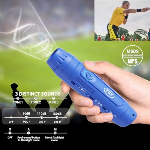 Electronic & Referee Whistle with 3 Tones, High Volume & Lanyard