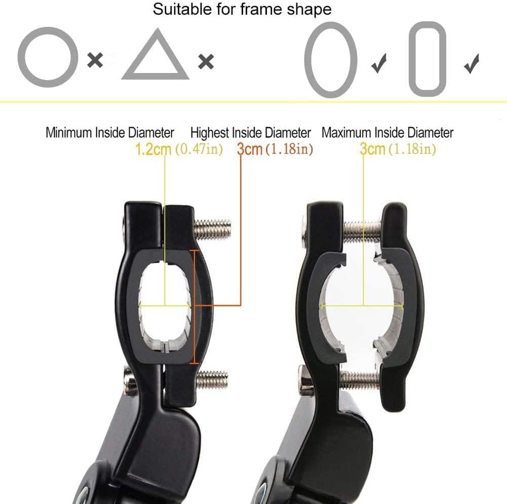 Bike Kickstand Adjustable Aluminium Alloy Bicycle Kickstand Bike Side Kickstand Fit for 22" 24" 26" 28" Mountain Bike Road Bike/BMX/MTB (Black for 22-24-26-27-28 inch bike)
