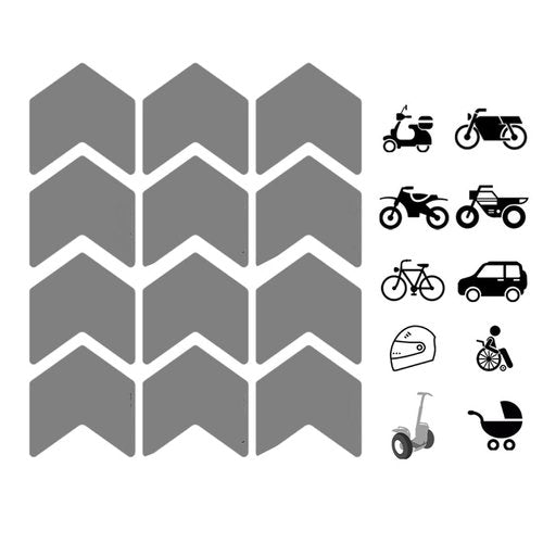 HOUSON Bicycle Reflector Stickers, Bicycle Rim Stickers, Reflector Stickers, Reflective Stickers, Bicycle Scooters, Strollers for Bicycles, Scooters, Strollers