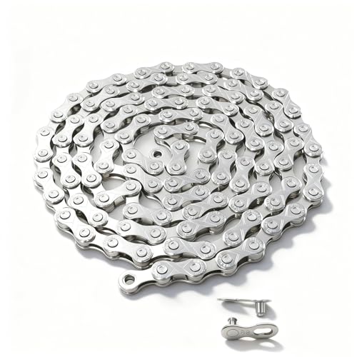 9/18/27 Speed Bicycle Chain - 116 Links, Rust-Resistant Mountain & Road Bike Chain