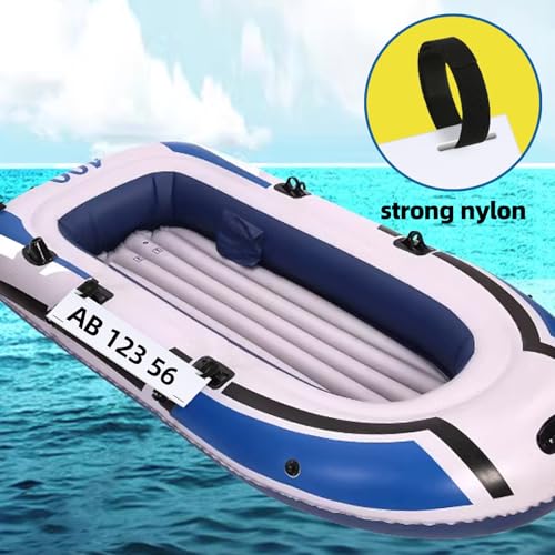 Boat Numbers and Letters Kit - Waterproof PVC Registration Plates with Self-Adhesive Decals, 2 Plates