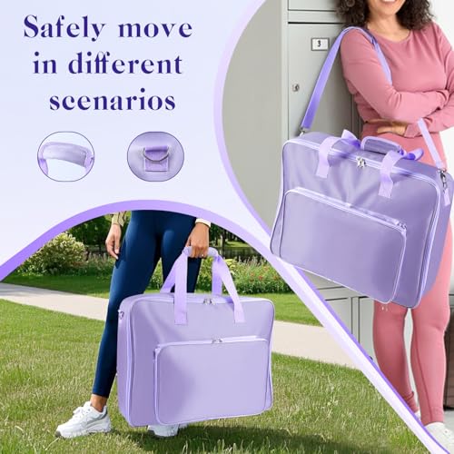 Pilates Board Storage Bag with Multiple Compartments and Carry Handle