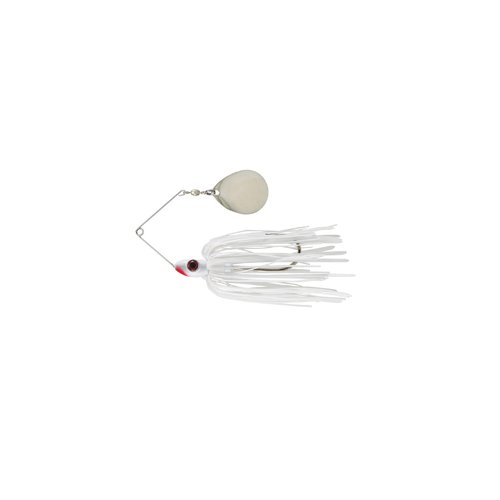 Luck E Strike Redman Spinner Bait by Jimmy Houston, 3/8 Ounce Colorado Spinnerbait, Made in The USA, White