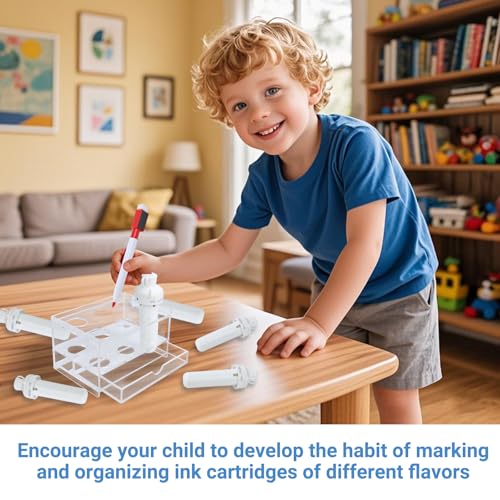 6 Holes Flavor Cartridge Holder For Cirkul,With Drip Tray, Sip Flavor Stable Cartridges Holder Compatible With Cirkul,Acrylic sips Stands