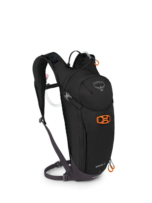 Osprey Siskin 8L Men's Biking Backpack with Hydraulics Reservoir, Black
