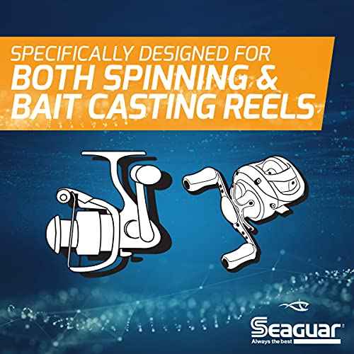 Seaguar InvizX Multi-Species Fishing Line for Casting, Live Bait, Freshwater, 100% Fluorocarbon, Clear, Multiple Sizes