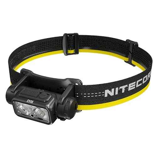 Nitecore Headlamp NU43 Lightweight USB C Rechargeable LED Head Torch 1400 Lumens 130m Beam Range Red Light for Night Vision