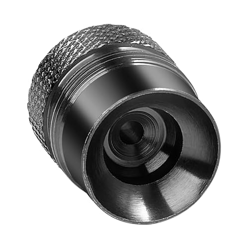 Aluminum Fast Cap Adapter for CO2 Quick Changes Compatible with Byrna LE, SD, EP, LE, HD, XL(Anodized Black)