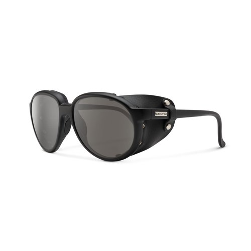 Suncloud Glacier Polarized Sunglasses – 100% UV Protection – Comfortable Fit, Trendy Design – for Men & Women – Matte Black + Polarized Gray Lenses