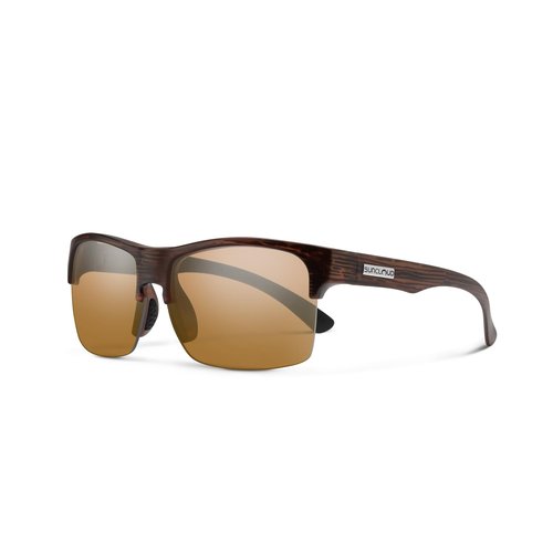 Suncloud Rambler Lite Polarized Sunglasses – 100% UV Protection – Comfortable Fit, Trendy Design – for Men & Women – Matte Burnished Brown + Polarized Brown Lenses